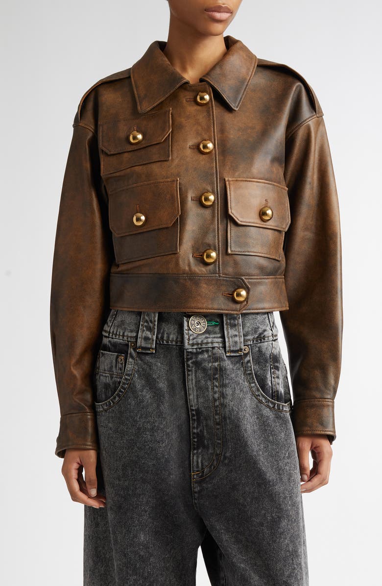 Vaquera Lambskin Leather Jacket, Main, color, 