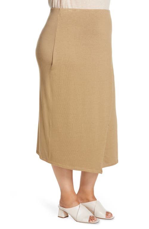 VINCE VINCE OVERLAP MIDI SKIRT 