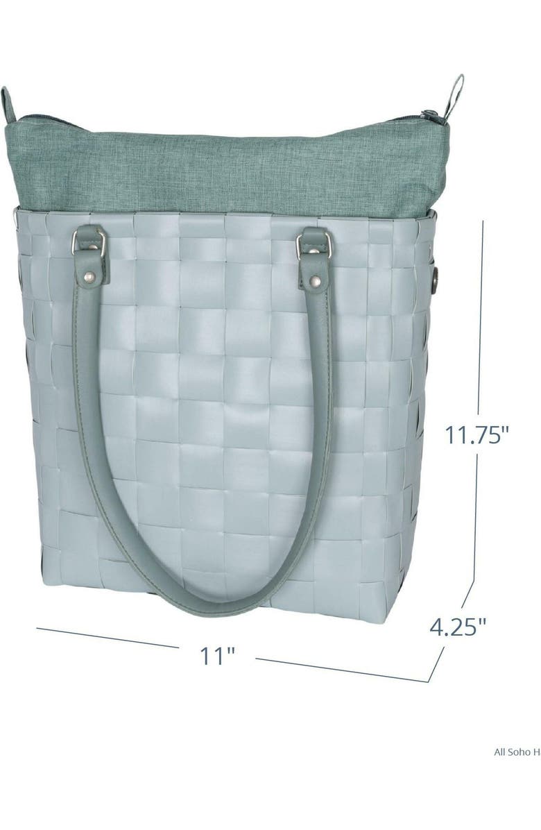 Handed By Soho Recycled Plastic Handbag, Alternate, color, Misty Grey