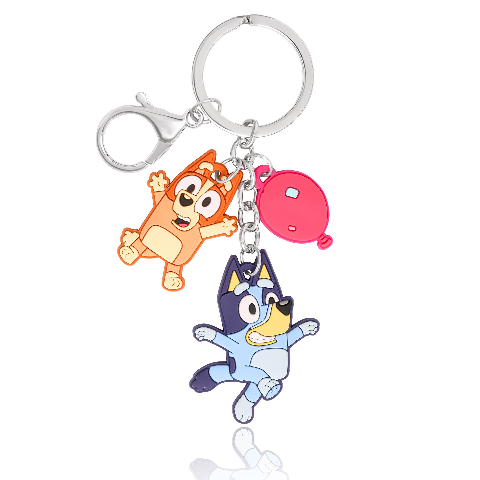 BLUEY Layered Charm Keychain with Balloon Accent, Main, color, Multi