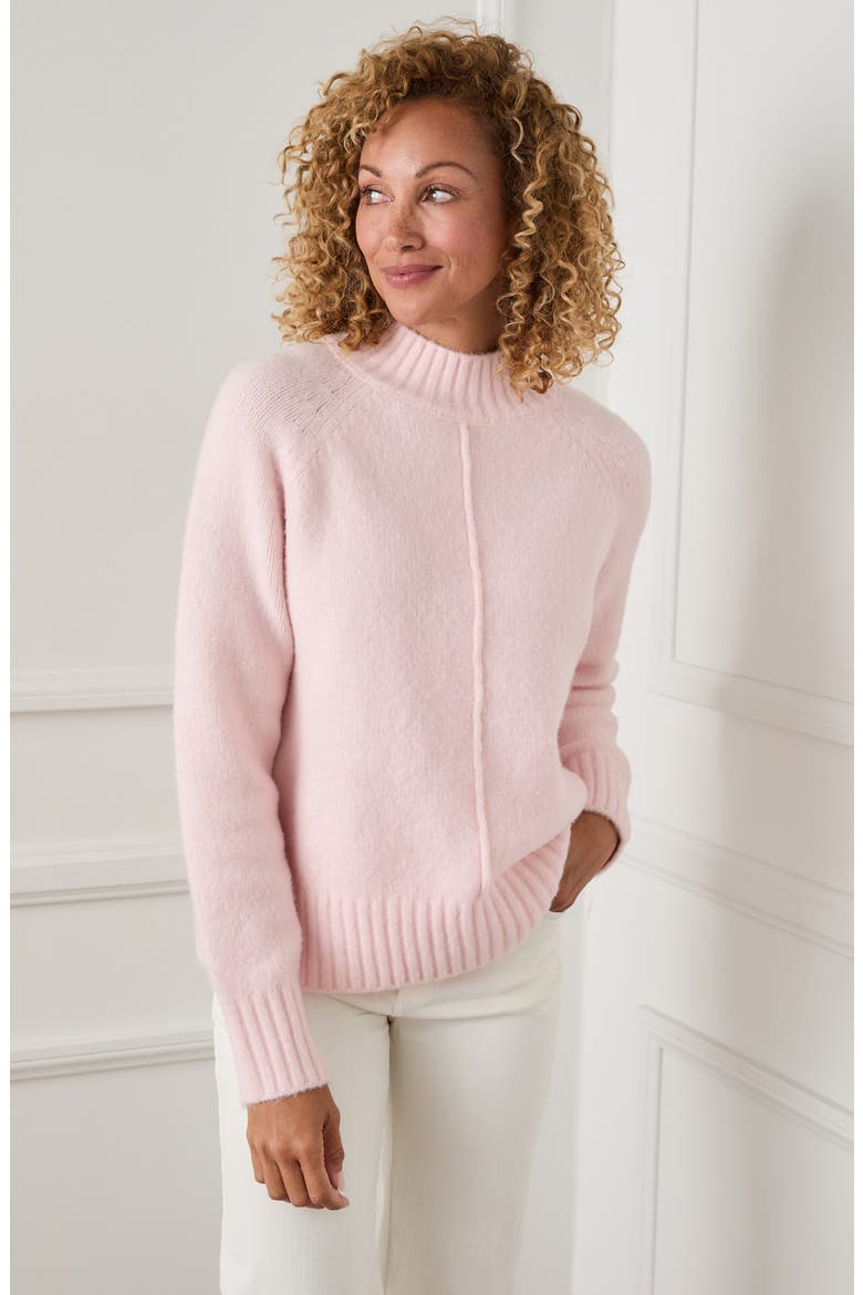 Turtleneck Sweater, Alternate, color, ROSE