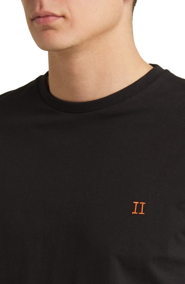 Les Deux Nørregaard Embroidered Cotton T-Shirt, Alternate, color, 