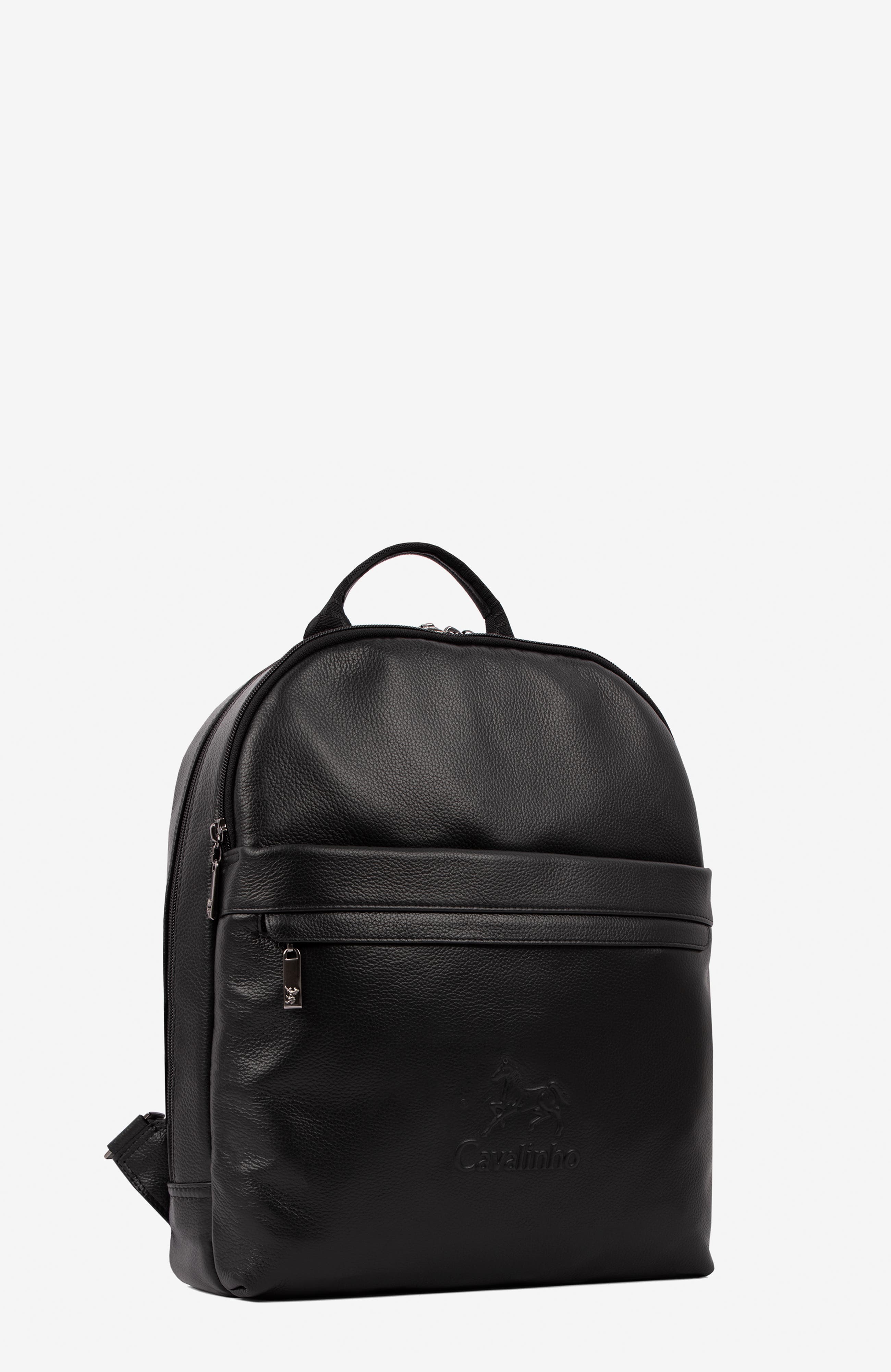 El Cavaleiro 580 Leather Backpack, Alternate, color, Black