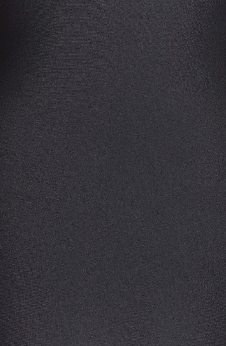 Zella Front Zip Racerback One-Piece Swimsuit, Alternate, color, 