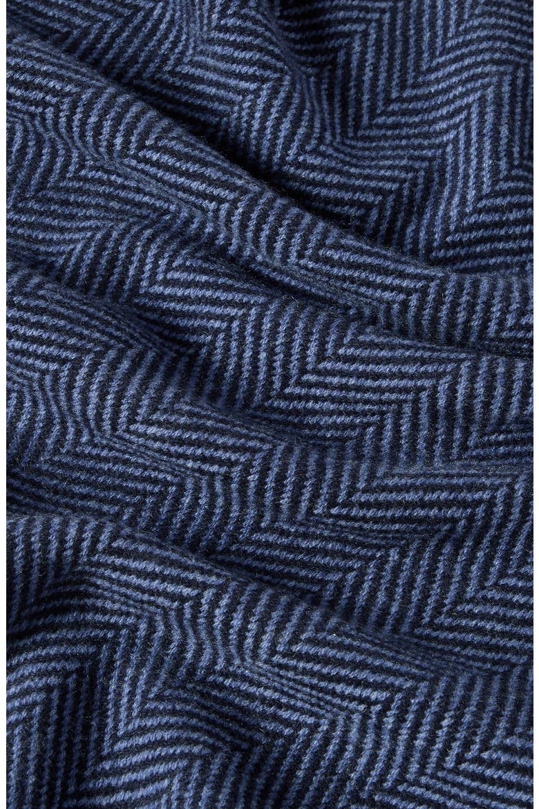 Cashmere chevron scarf, Alternate, color, Avio Blue