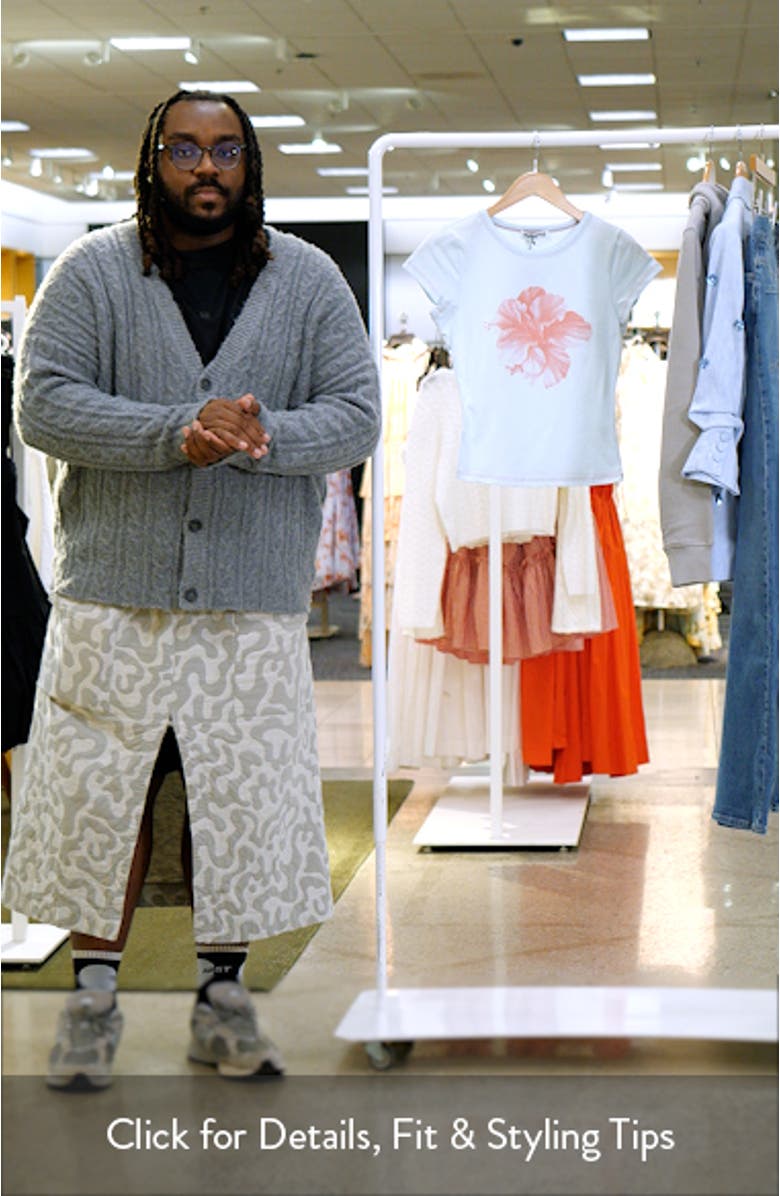 Owenz Hibiscus Graphic Baby Tee, sales video thumbnail