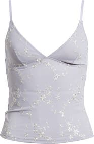 BDG Urban Outfitters Je T'aime Floral Embroidered Camisole