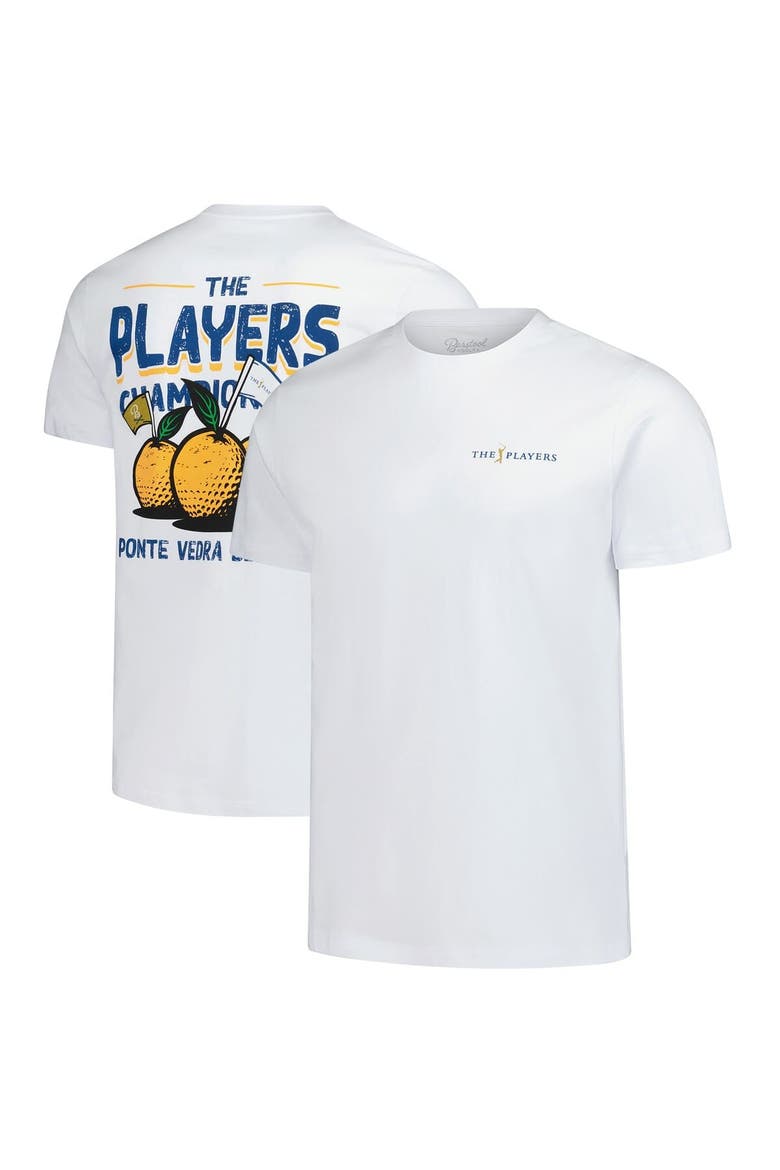 Men's Barstool Golf  White THE PLAYERS Florida Orange Garment Dyed T-Shirt, Main, color, White