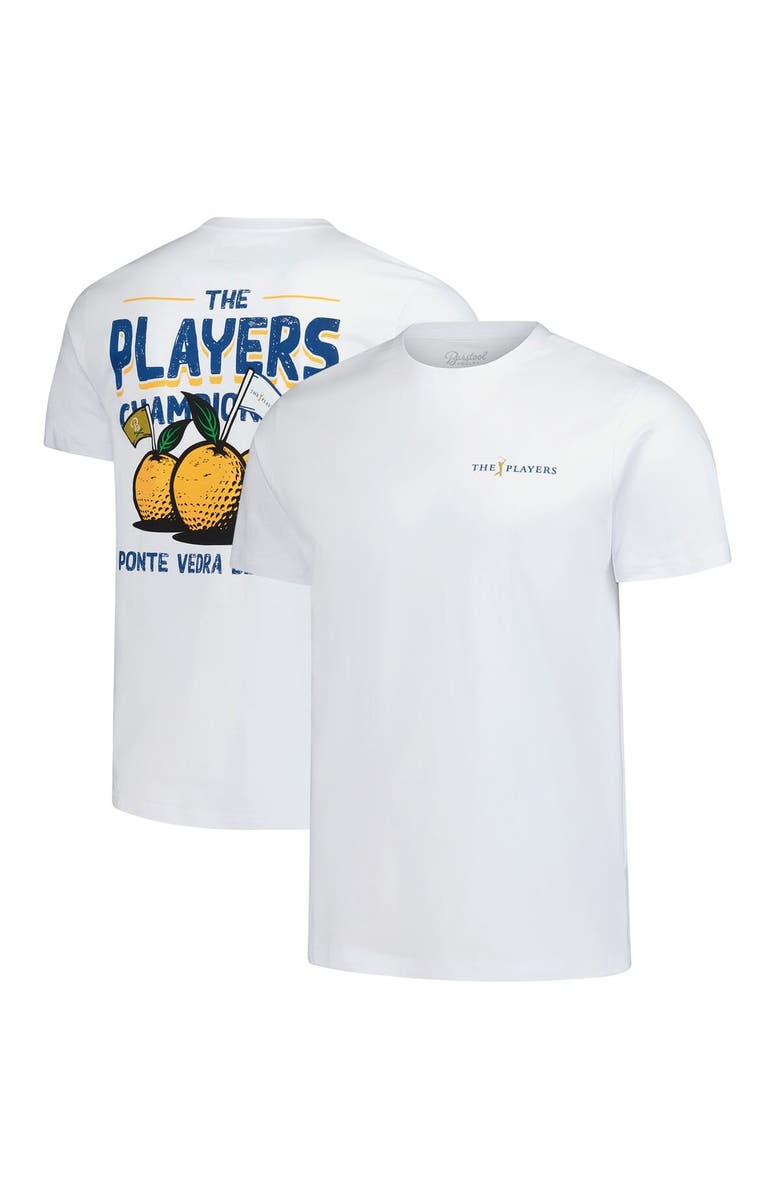 BARSTOOL GOLF Men's Barstool Golf  White THE PLAYERS Florida Orange Garment Dyed T-Shirt, Main, color, White