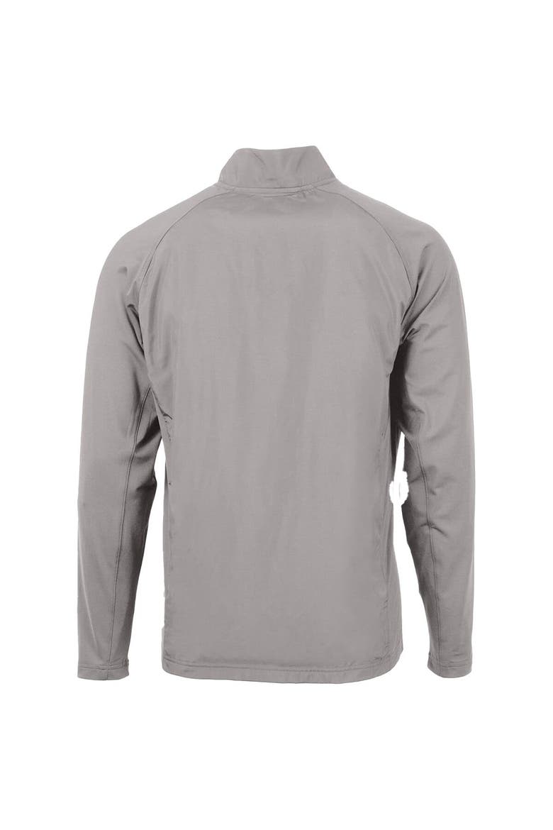 Men's Cutter & Buck Gray Utah Utes Adapt Eco Knit Hybrid Recycled Full-Zip Jacket, Alternate, color, Gray