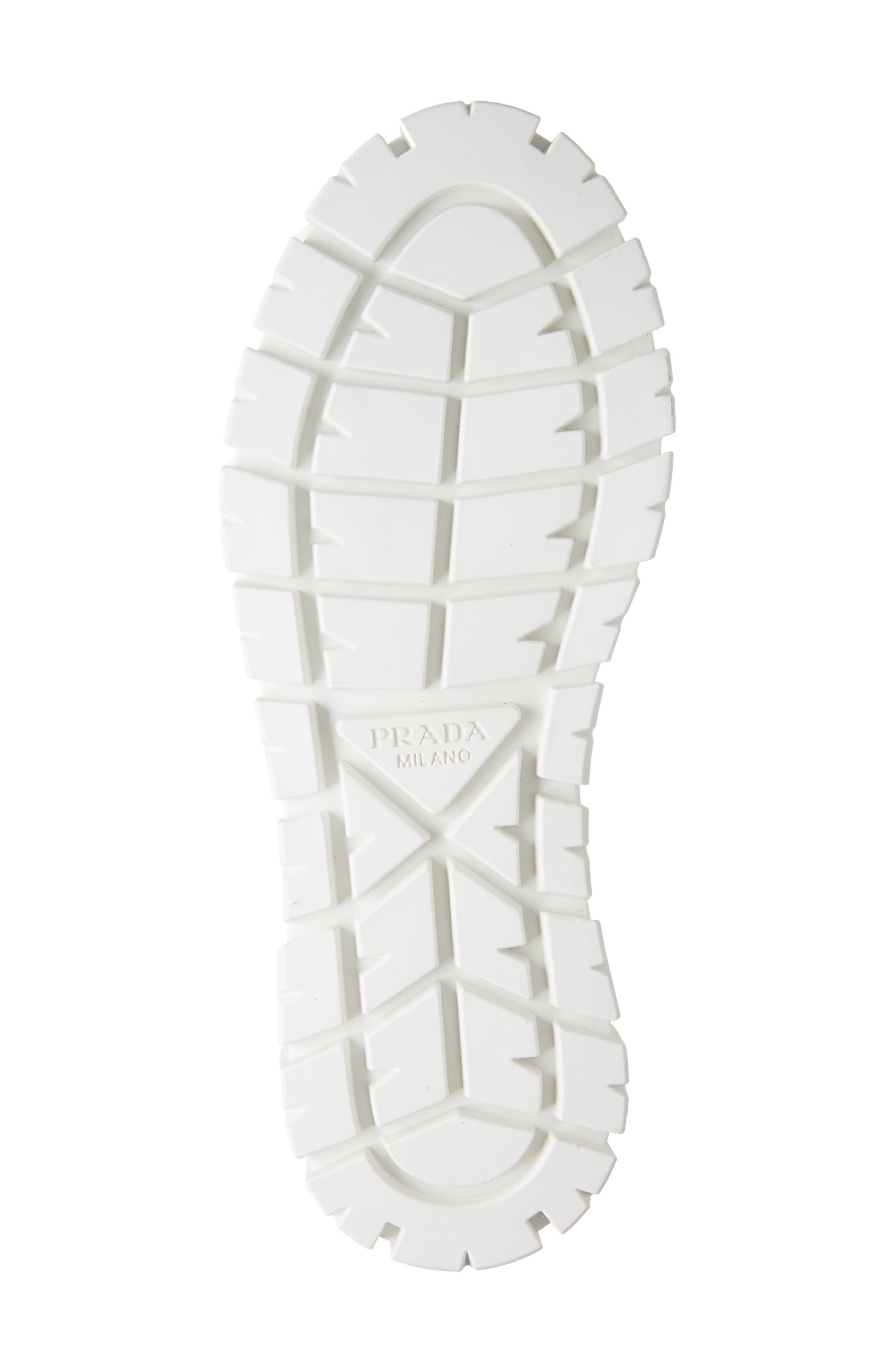 Prada Double Wheel Platform Sneaker, Alternate, color, Alabastro
