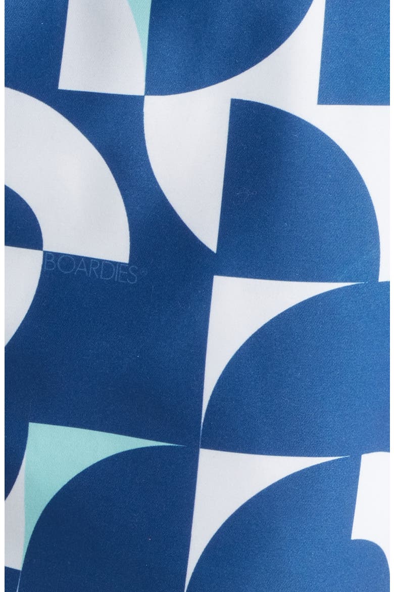 Abstract Print Swim Trunks, Alternate, color, BLUE MULTI