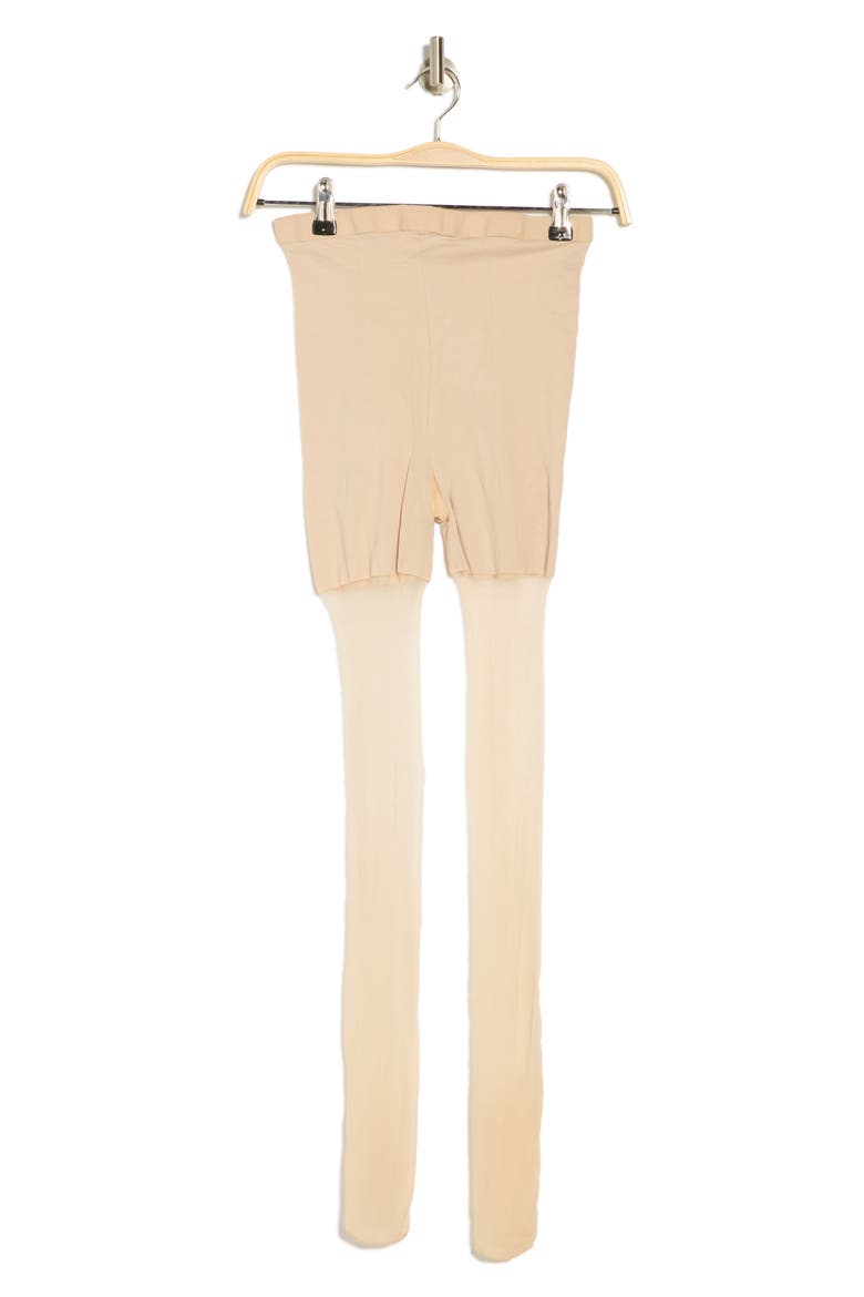 High Waisted Mid-Thigh Sheers, Alternate, color, BEIGE