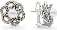 LAGOS Luna Knot Cultured Pearl Studs