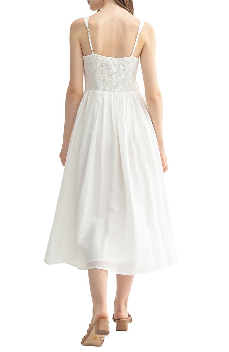 Boho Ruffle Trim Maxi Skirt