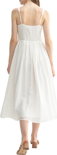 Set-In Waist Midi Dress