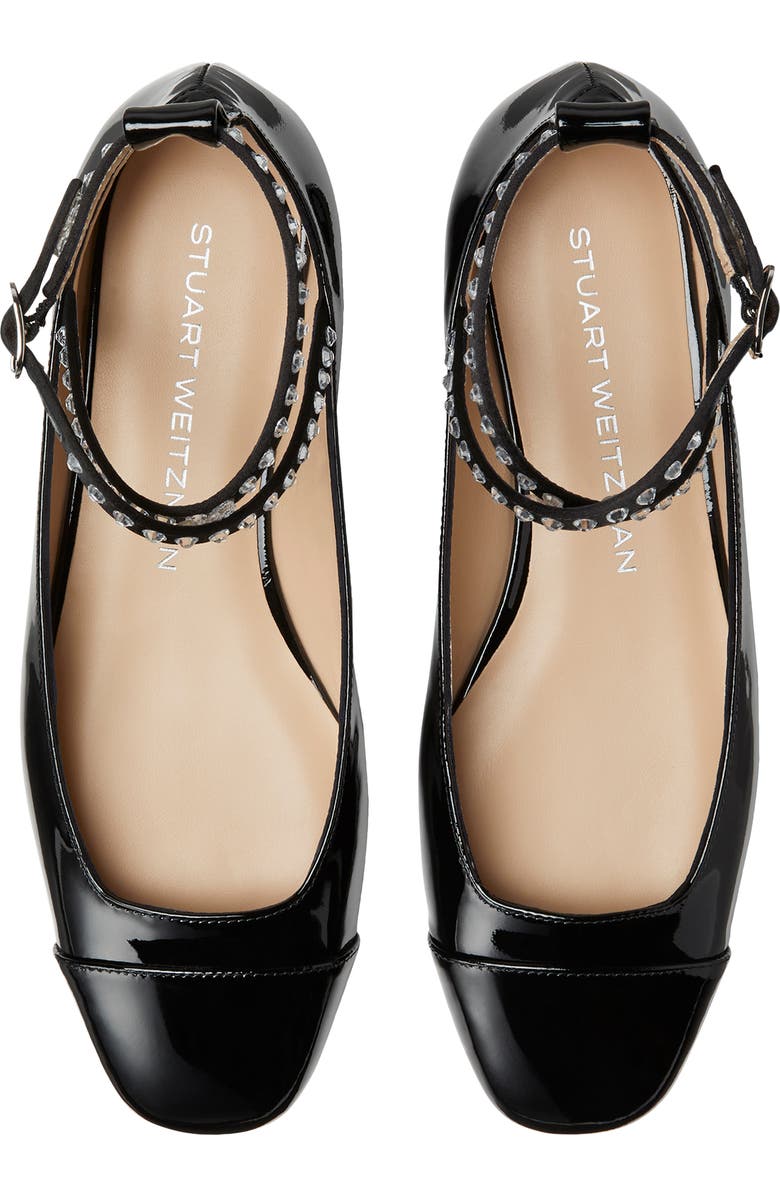 Stuart Weitzman Eden Crystal Embellished Flat, Alternate, color,