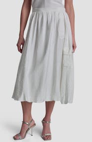 DKNY Bubble Cargo Pull On Midi Skirt
