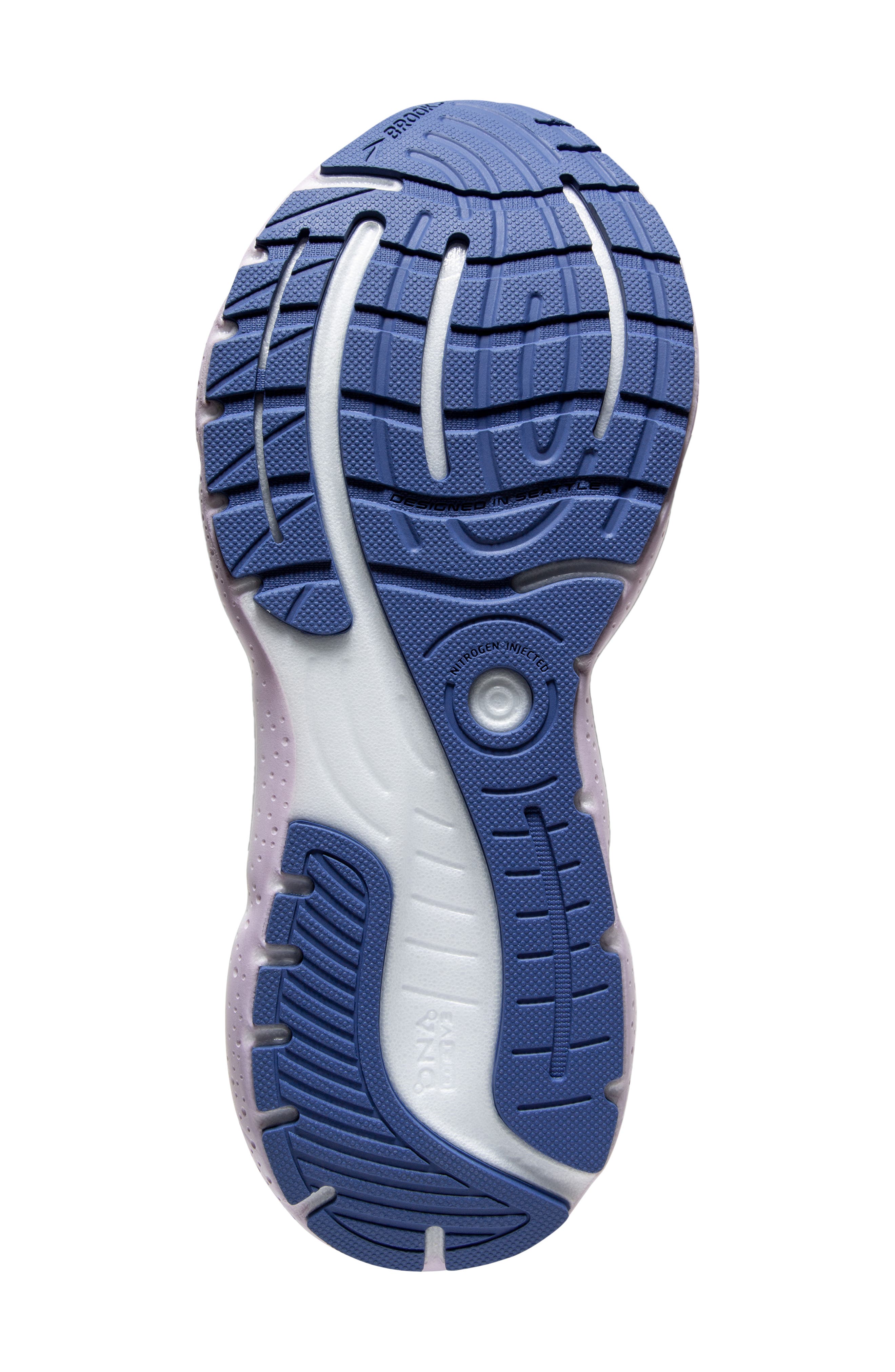 Brooks Glycerin Stealthfit 20 Running Shoe, Alternate, color, Blue/ Pastel Lilac/ White