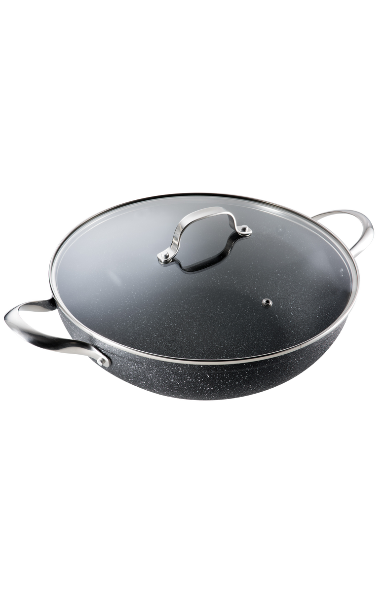 Cuisine::pro<sup>®</sup> IRONROC<sup>™</sup> 5.9 Qt All-in-One Pan with Lid, Main, color, Black