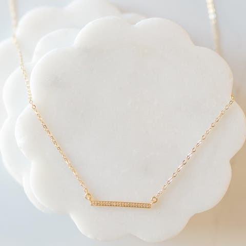 Golden Bar Minimalist Necklace