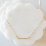 Ivy & Pearl Co. Golden Bar Minimalist Necklace