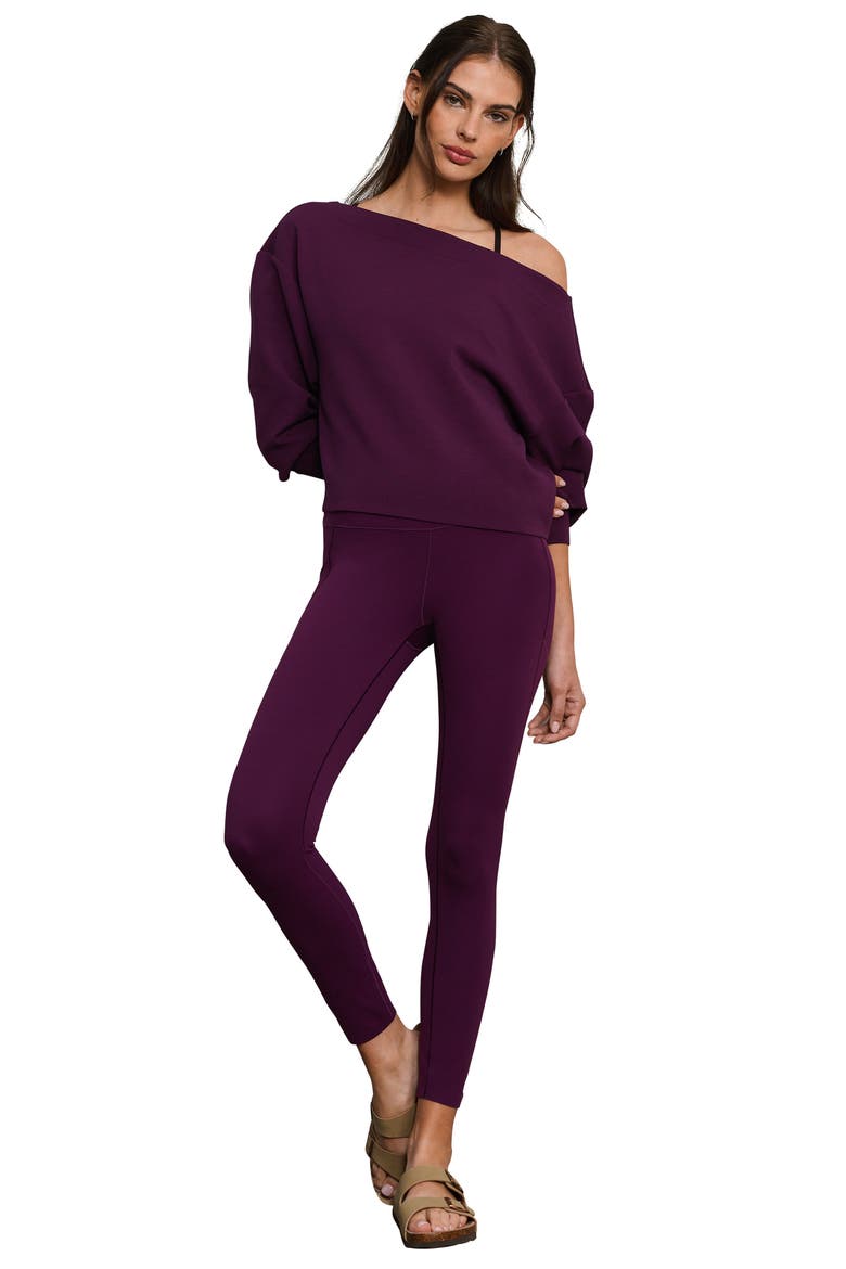 Dreamglow Bateau Sweatshirt, Alternate, color, DARK BERRY