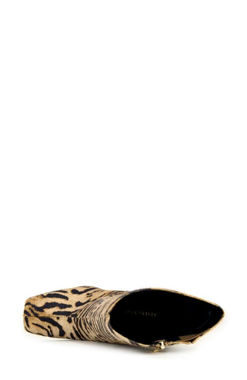 Azalea Wang Notebook Faux Calf Hair Bootie In Black