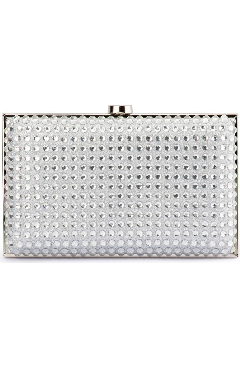Olga Berg Manuela Hot Fix Crystal Frame Clutch, Main, color,
