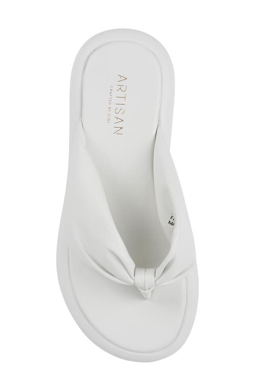 Zigi Artisan Alanna Platform Sandal In White
