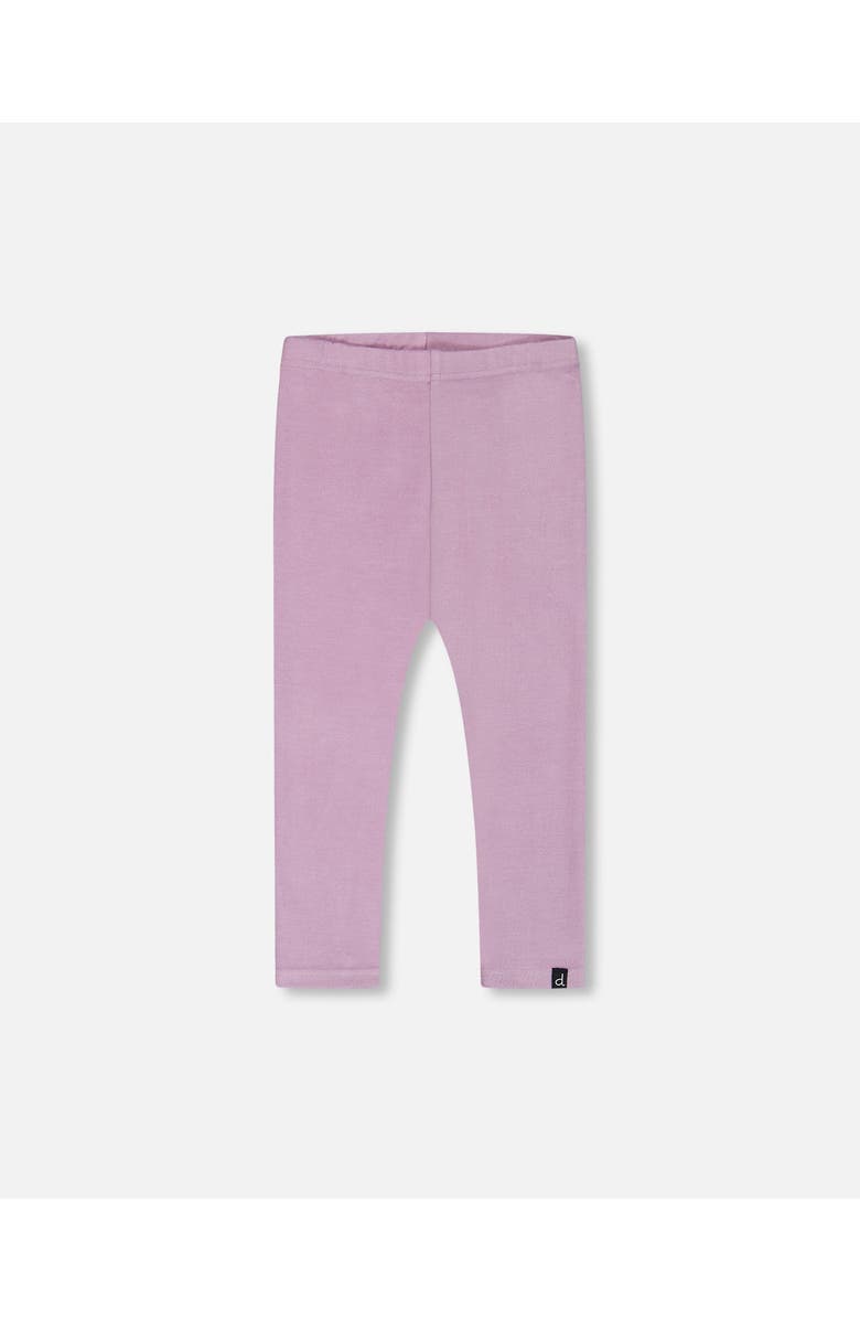 Deux par Deux Little Girl's Super Soft Rib Leggings Blue Lilac, Main, color, Mellow Mauve
