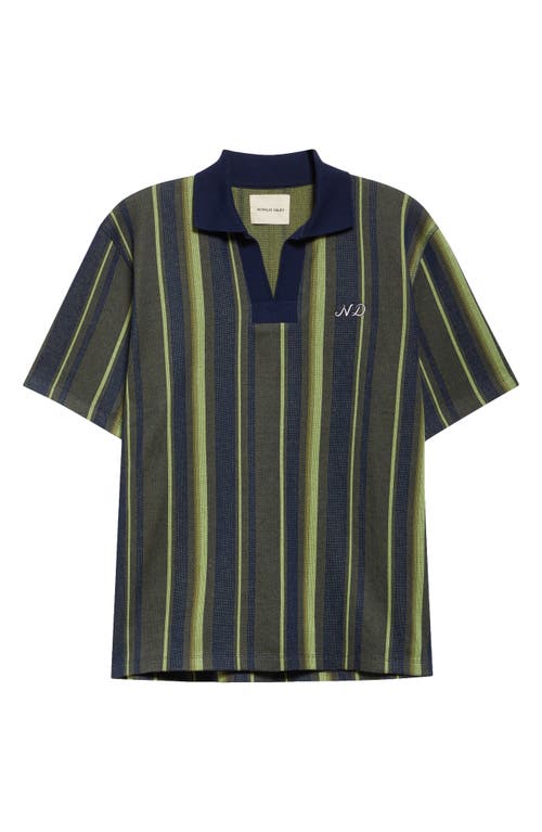 Nicholas Daley Rugby Stripe Polo In Multi