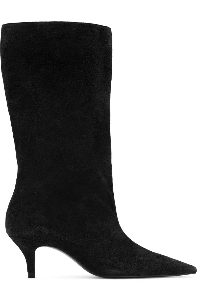 MANGO Pointed Toe Boot, Alternate, color, Black