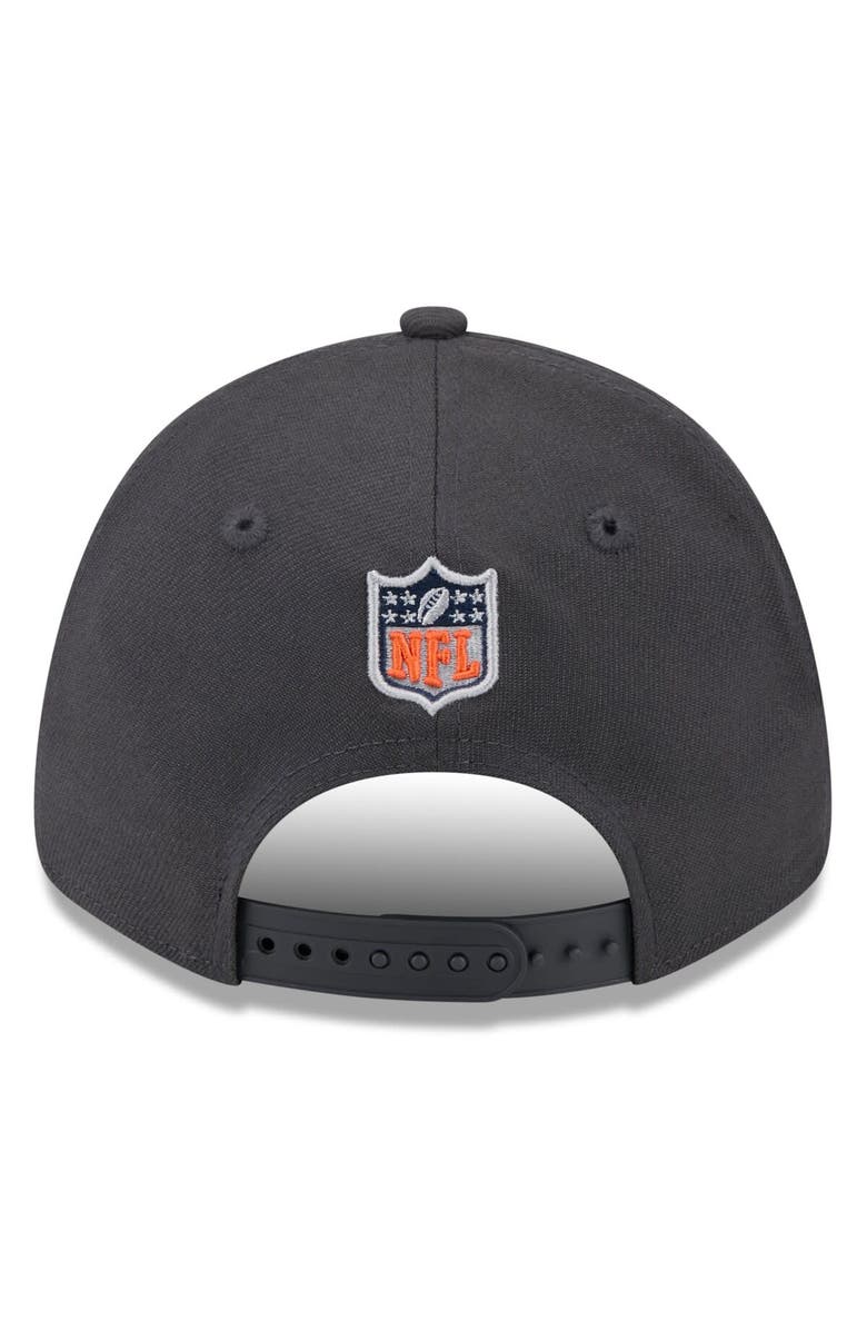 New Era Men's New Era Graphite Chicago Bears 2024 NFL Draft 9FORTY Adjustable Hat, Alternate, color,