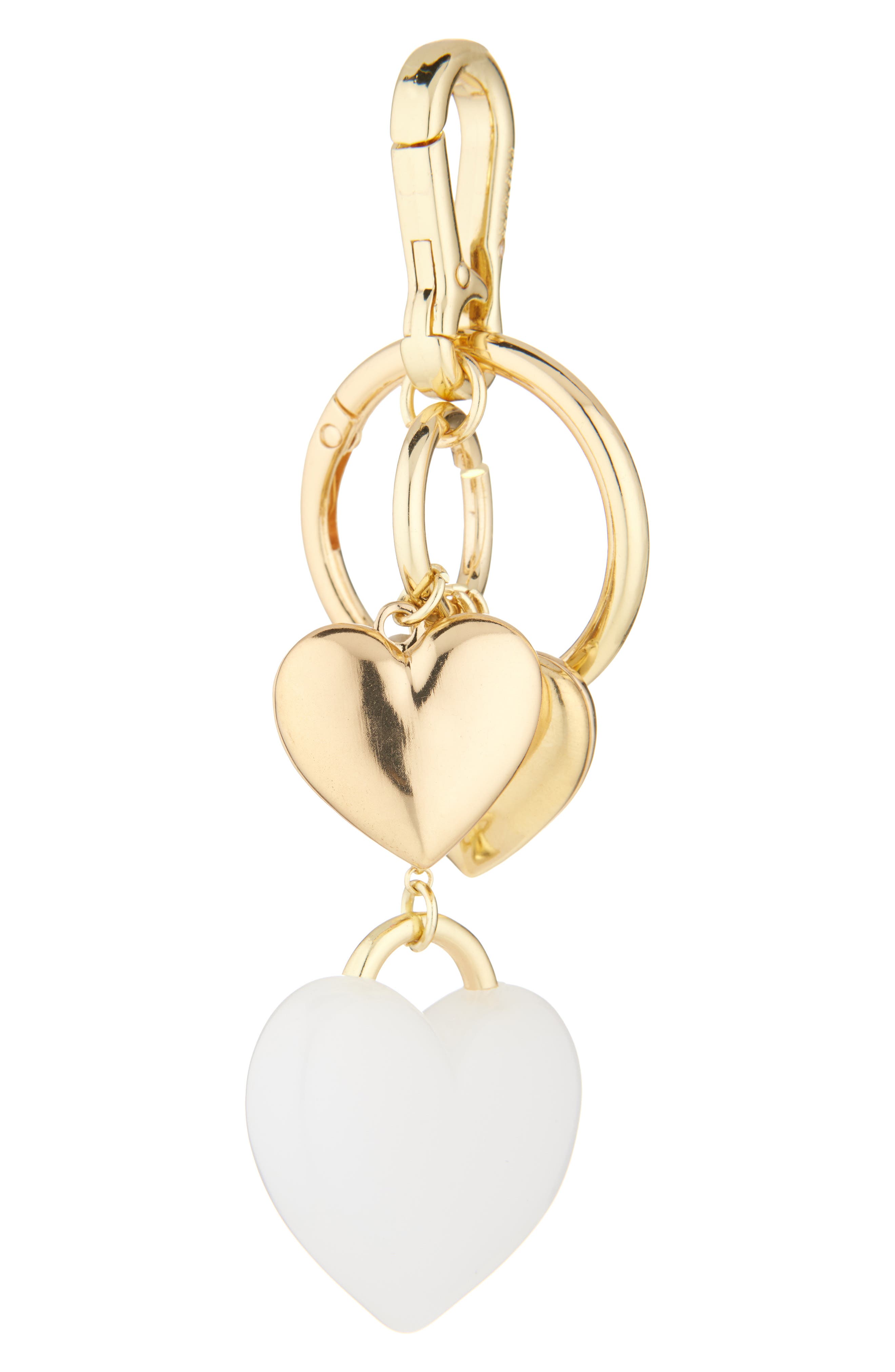 BaubleBar Heart Bag Charm, Main, color, 