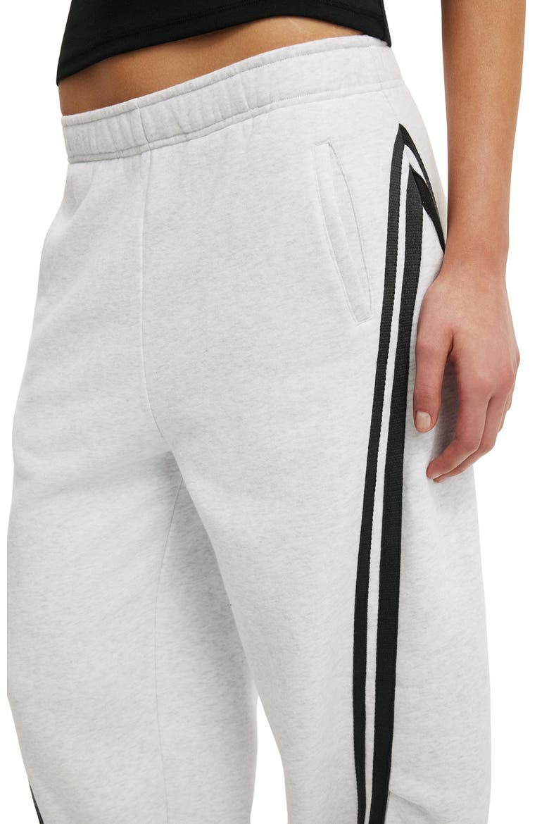 Women's Barrel Leg Sweatpant, Alternate, color, Light Grey Marle Taping