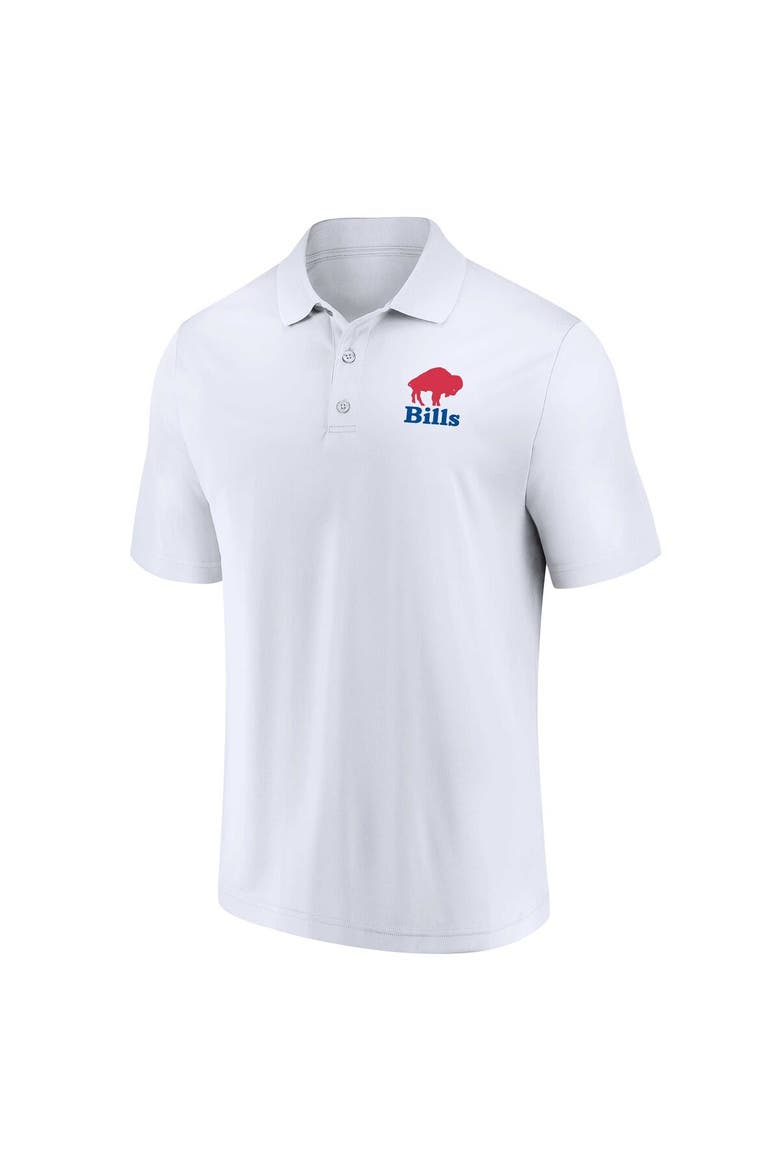 Men's Fanatics Branded White/Royal Buffalo Bills Throwback Two-Pack Polo Set, Alternate, color, White