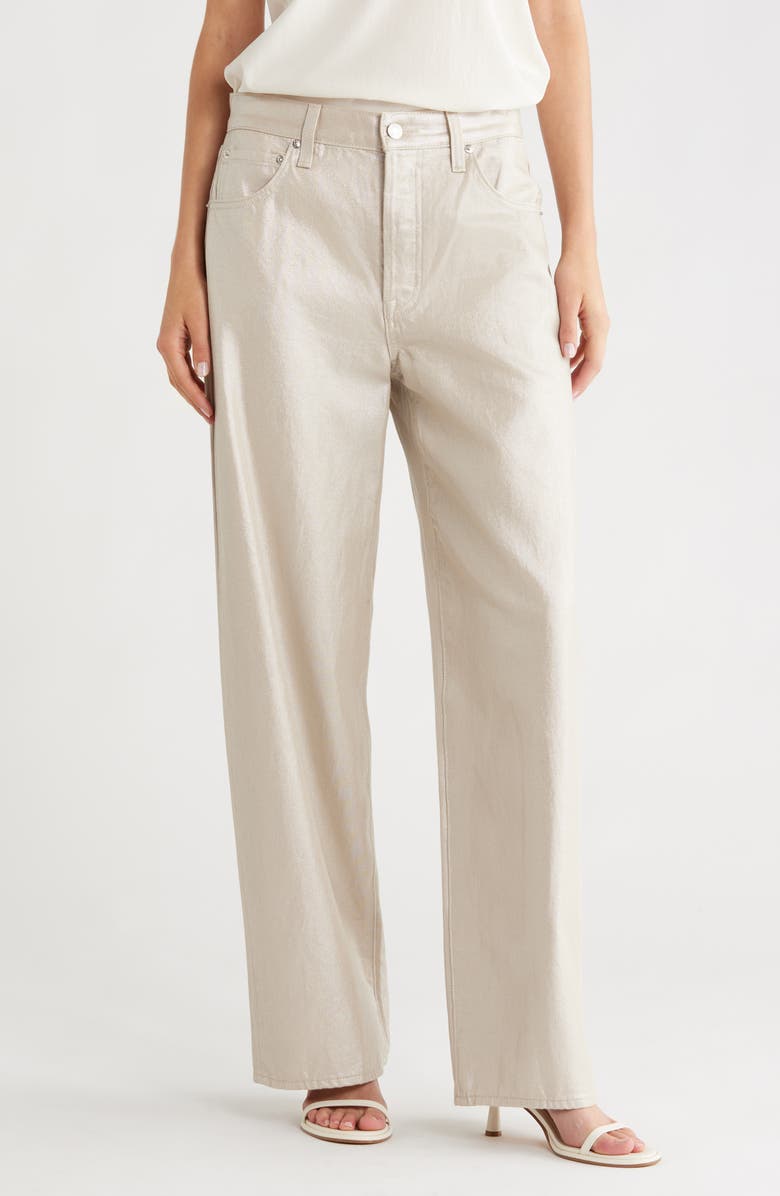 Pistola Tate High Waist Wide Leg Jeans, Main, color, Champagne Luster