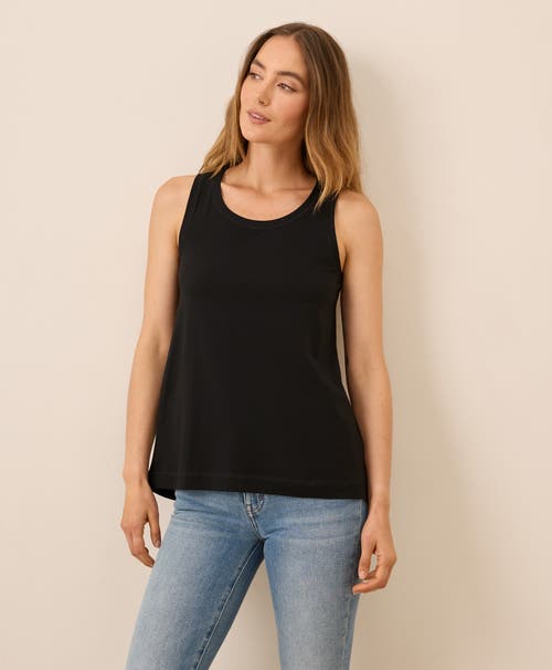 Pact Luxe Stretch Jersey Swing Tank In Black