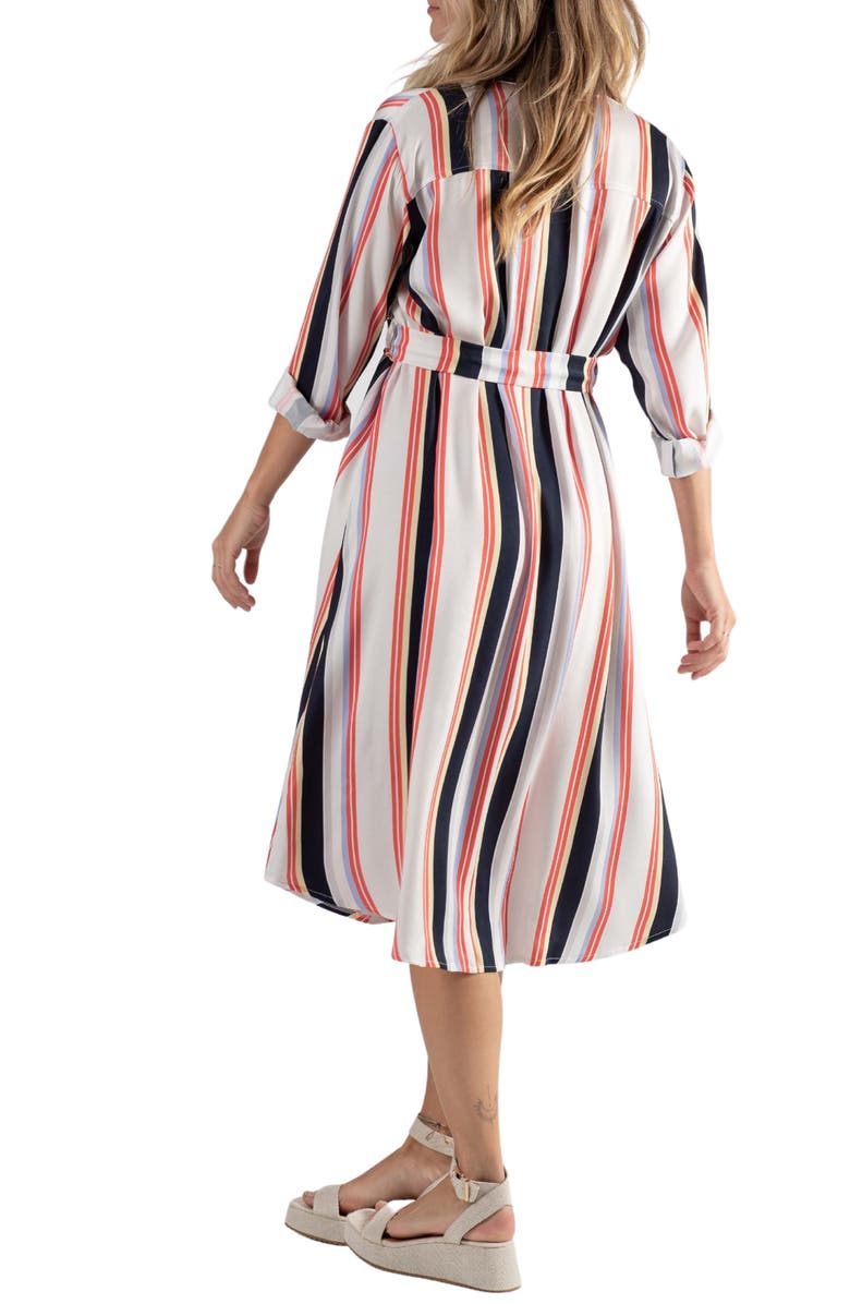 Cache Coeur Normandie Stripe Maternity/Nursing Shirtdress, Alternate, color, 
