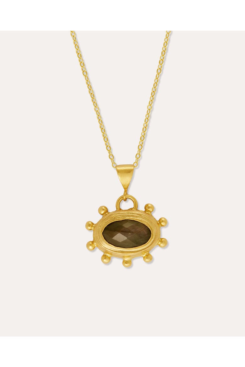 Zand Labradorite Pendant Necklace, Main, color, Gold