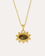 Ottoman Hands Zand Labradorite Pendant Necklace