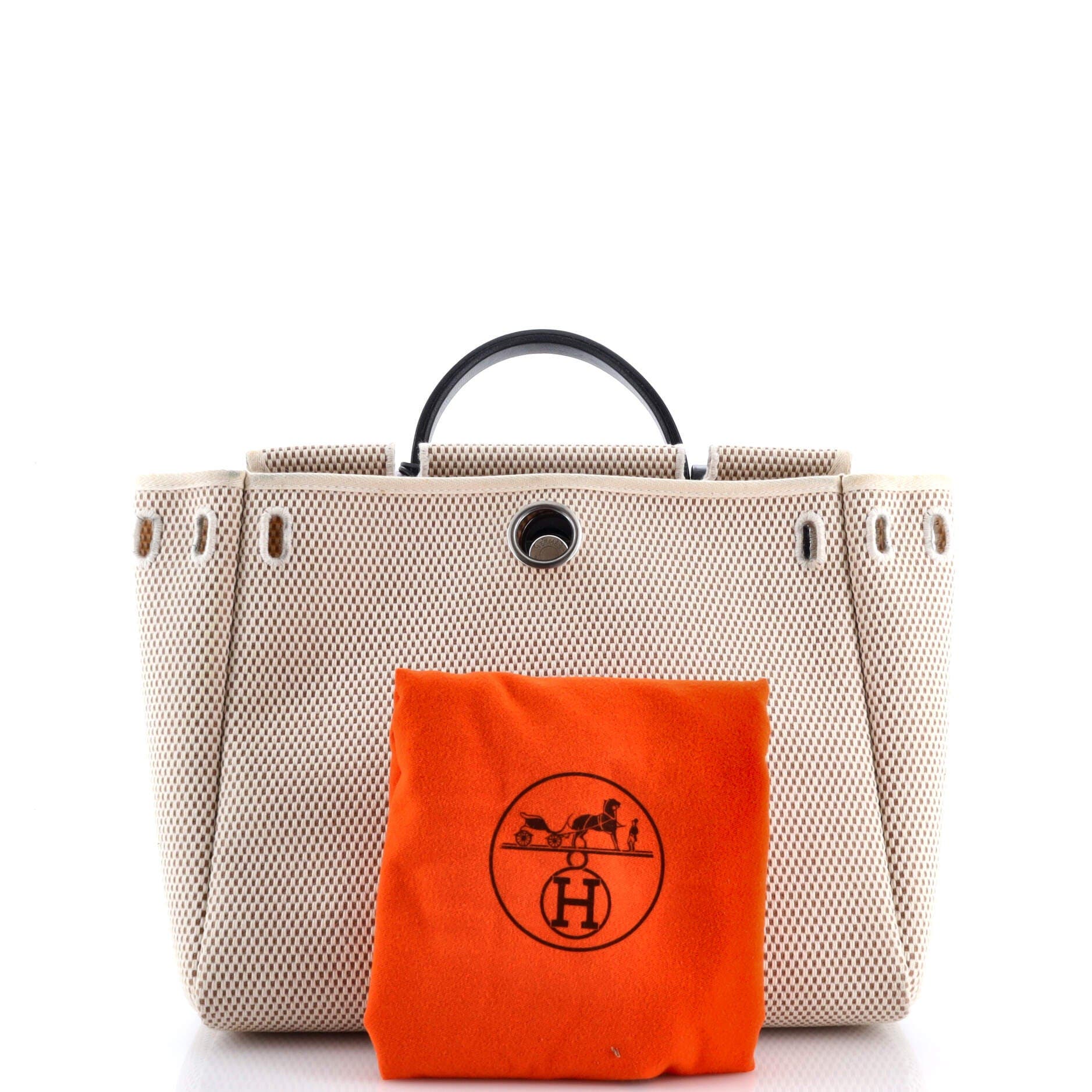 Pre-Owned Hermes Herbag Toile and Leather PM, Alternate, color, 