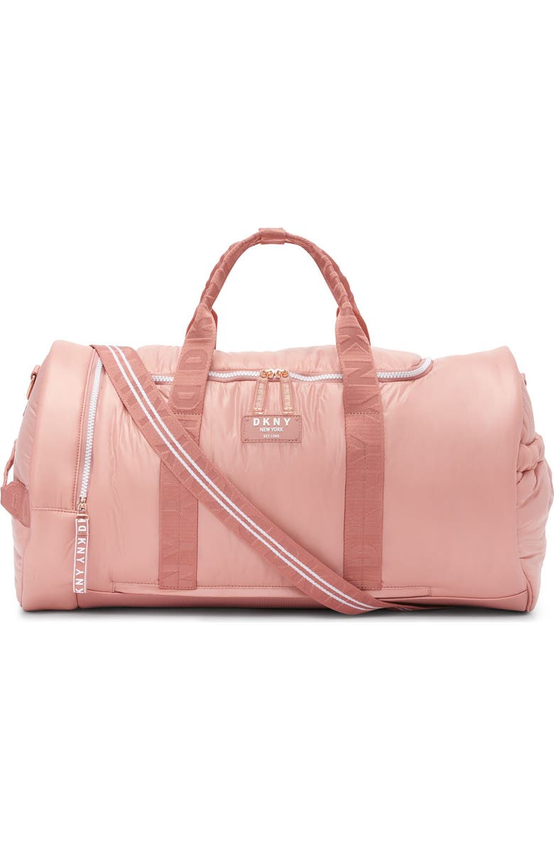 DKNY Underground Duffel Bag, Main, color, Primrose