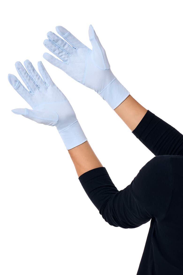 Fuji Convertible Fingertip UV Sun Gloves, UPF 50+ Sun Protection, Alternate, color, Skyride