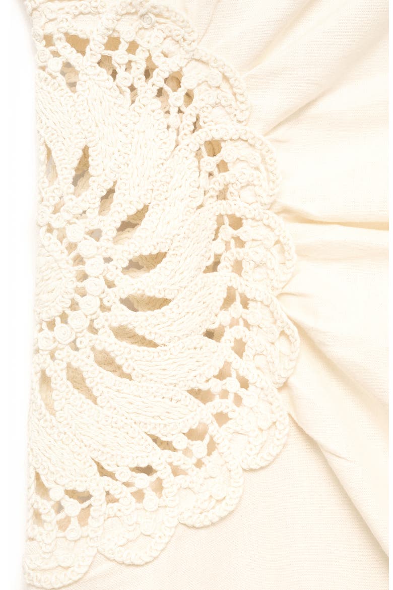 Floral Crochet Sleeveless Midi Dress, Alternate, color, ECRU