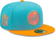 New Era Men's New Era Blue/Orange Los Angeles Dodgers Vice Highlighter 59FIFTY Fitted Hat