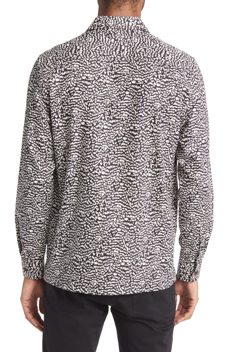 Ted Baker London Bramley Abstract Print Button-Up Shirt, Alternate, color, 