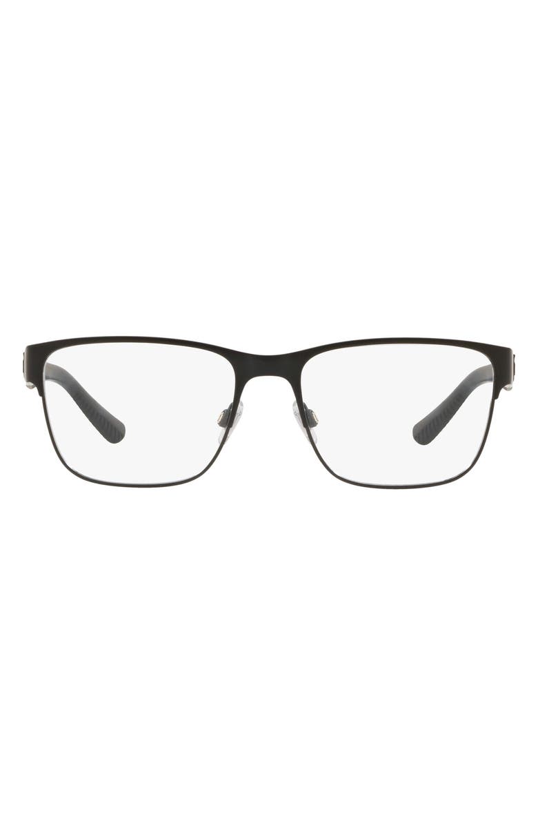 Polo Ralph Lauren 56mm Rectangular Optcial Glasses, Main, color, 