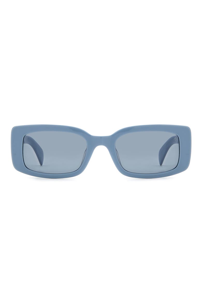 52mm Rectangular Sunglasses, Main, color, BLUE/ GREY